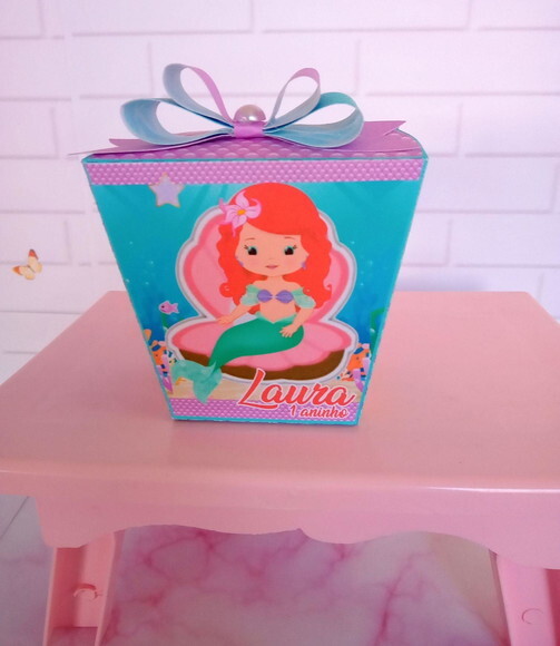 Caixa Sushi Pequena Sereia Cute