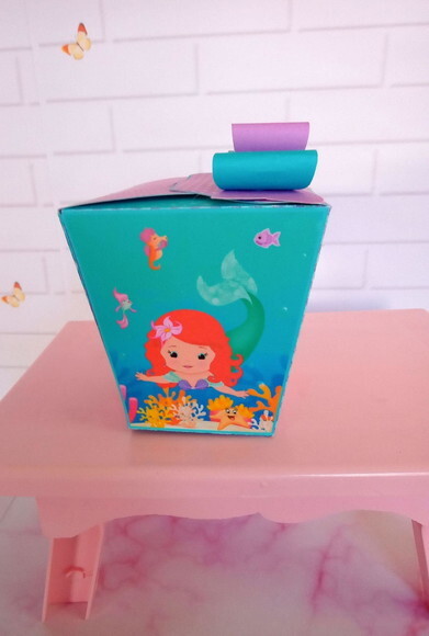 Caixa Sushi Pequena Sereia Cute