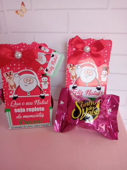 Caixinha com Bombom Feliz Natal