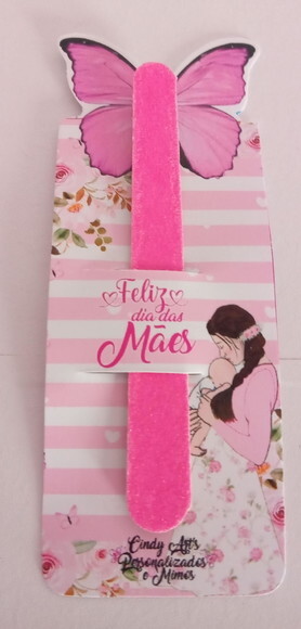 Card com Mini Lixa Dia das Mães