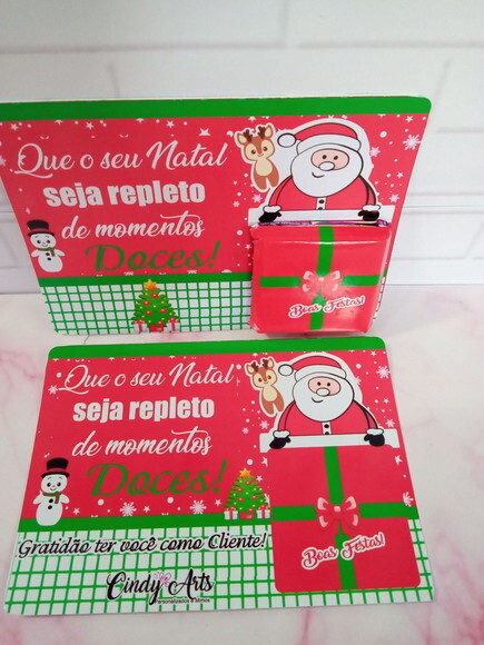 Card com Chocolate Mini Talento- Feliz Natal
