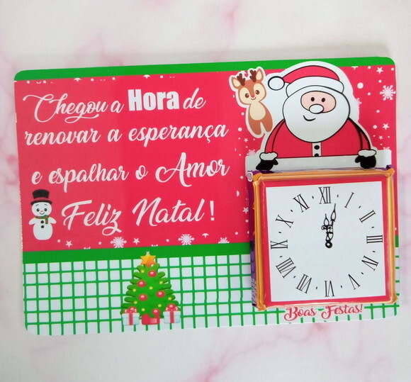 Card com Chocolate Mini Talento- Feliz Natal