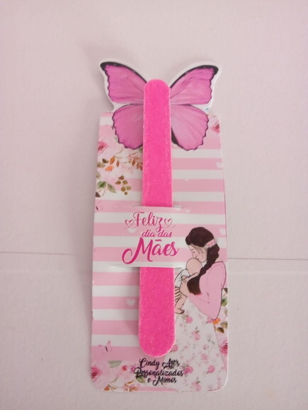 Card com Mini Lixa Dia das Mães