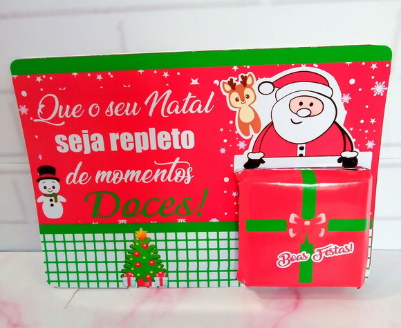 Card com Chocolate Mini Talento- Feliz Natal