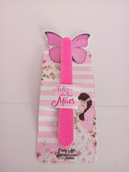 Card com Mini Lixa Dia das Mães