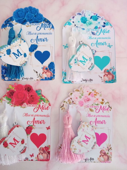 Espelho na Card Dia das Mães Floral Rosa