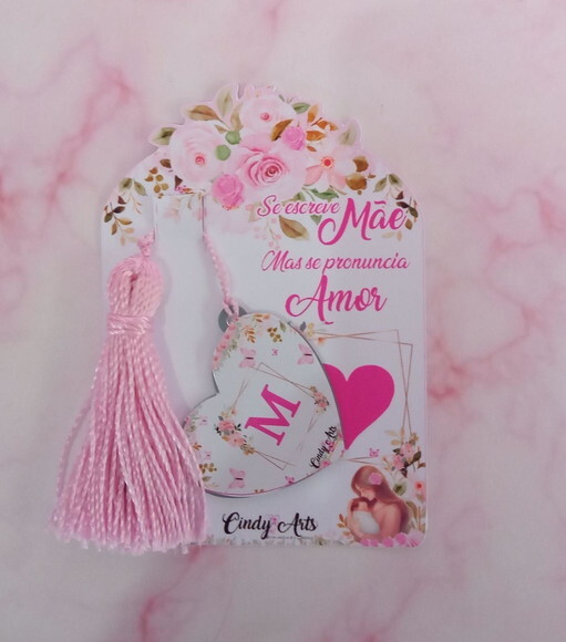 Espelho na Card Dia das Mães Floral Rosa