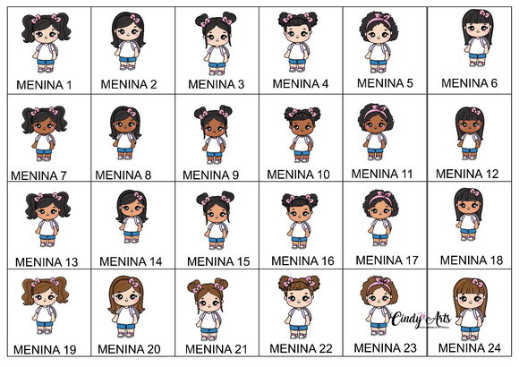 Etiqueta Escolar Aluna Kit 30 Unidades