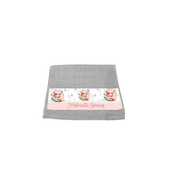 Garrafinha e Toalhinha Personalizada +potinho Personalizado
