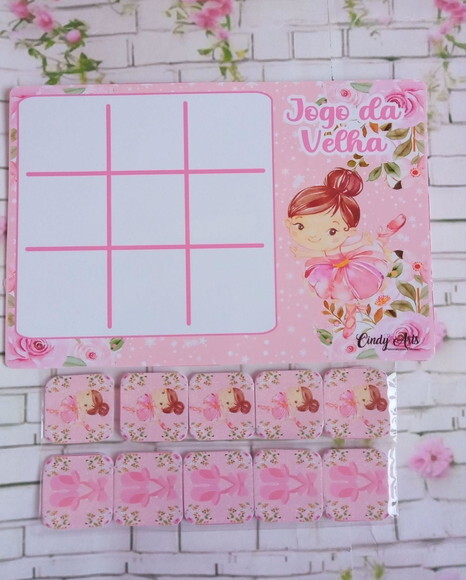 Jogo da Velha Bailarina Aquarelada