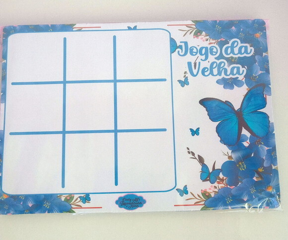 Jogo da Velha Borboleta Azul