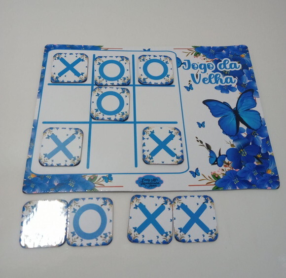 Jogo da Velha Borboleta Azul