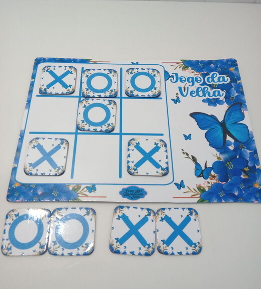Jogo da Velha Borboleta Azul