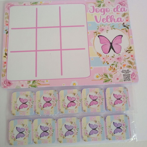 Jogo da Velha Borboleta Candy Color
