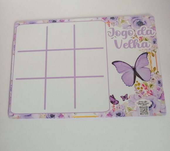 Jogo da Velha Borboleta Lilás