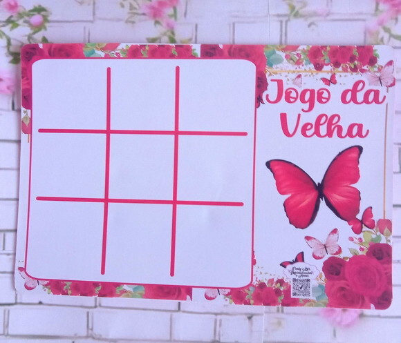Jogo da Velha Borboleta Vermelha
