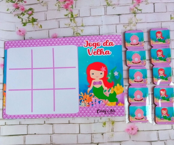 Jogo da Velha Pequena Sereia Cute 2.0