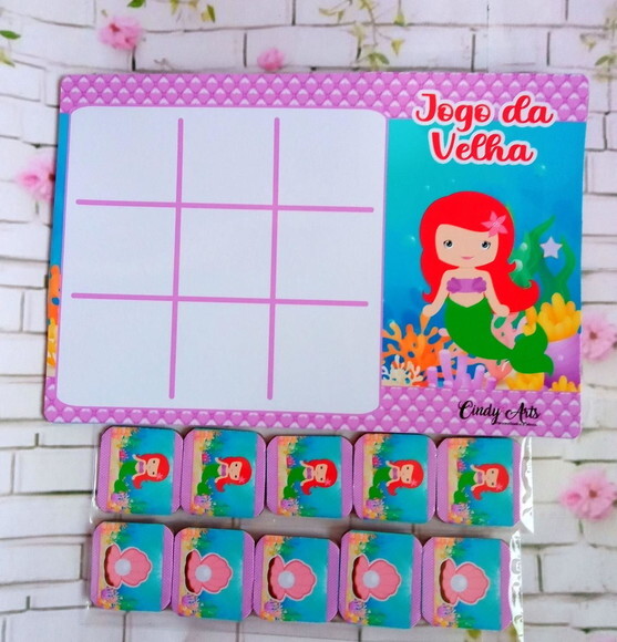 Jogo da Velha Pequena Sereia Cute 2.0