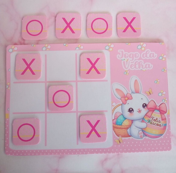 Jogo da Velha Personalizado Feliz Páscoa