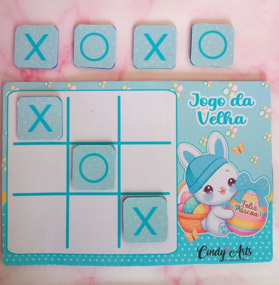 Jogo da Velha Personalizado Feliz Páscoa