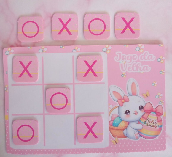 Jogo da Velha Personalizado Feliz Páscoa