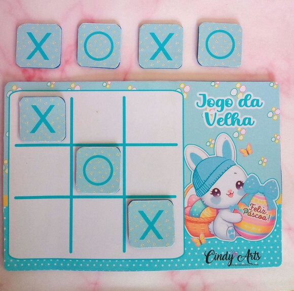 Jogo da Velha Personalizado Feliz Páscoa