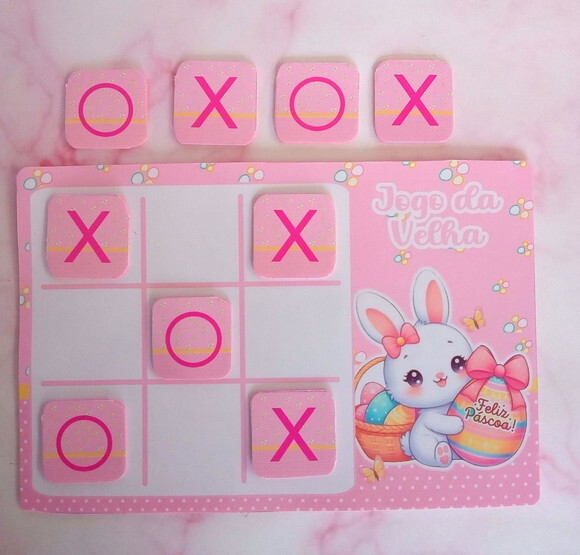 Jogo da Velha Personalizado Feliz Páscoa