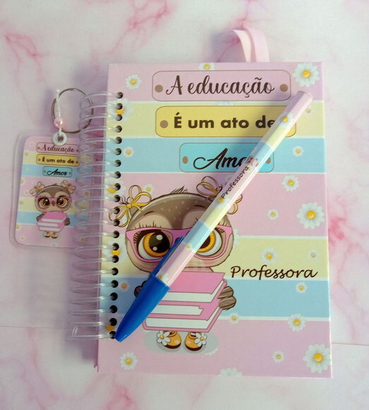 Kit Caderninho e Bloquinho Dia dos Professores Candy-cx Enve