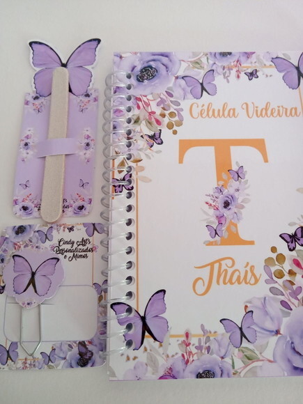 Kit Caderninho/bloquninho+caneta+mini Lixa+ -10x14 40fls Br