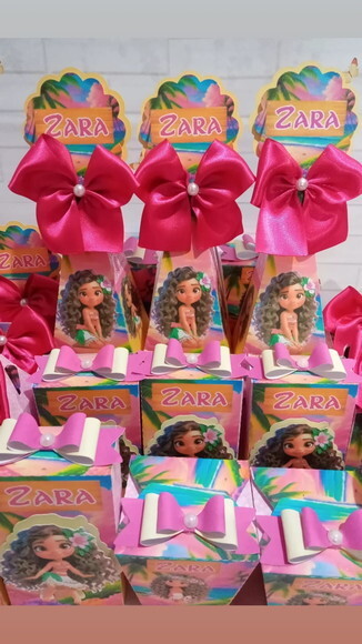 Kit Festa 16 Caixas Moana Cute