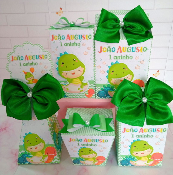 Kit Festa 30 Caixas Dino Baby