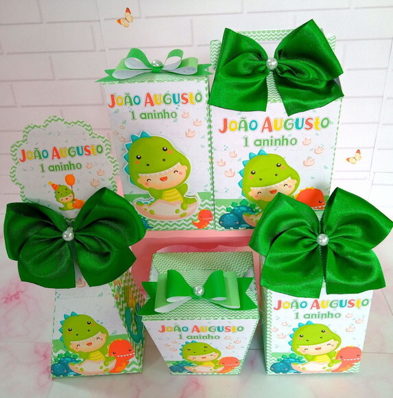 Kit Festa 30 Caixas Dino Baby
