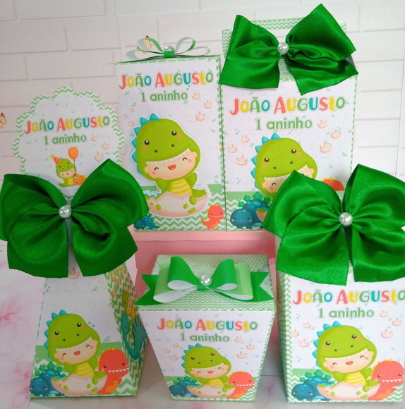Kit Festa 30 Caixas Dino Baby