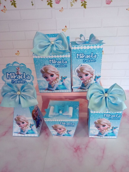 Kit Festa 30 Caixas Frozen Cute