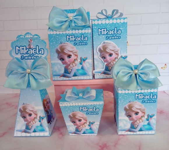 Kit Festa 30 Caixas Frozen Cute