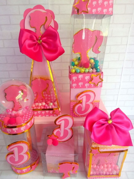 Kit Festa Barbie Luxo 25 Caixinhas