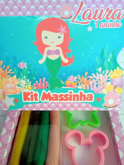 Kit Massinha de Modelar e Cortadores Pequena Sereia