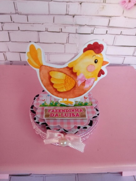 Latinhas Fazendinha Rosa -aplique