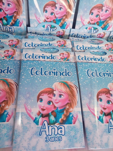 Livro de Colorir Frozen Cute C/giz de Cera