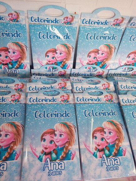 Livro de Colorir Frozen Cute C/giz de Cera