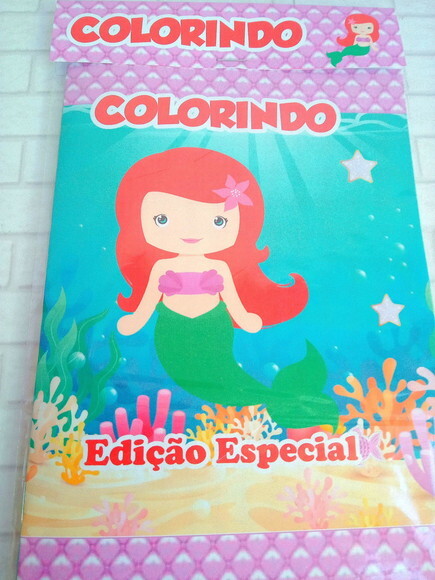 Livro de Colorir Pequena Sereia Cute