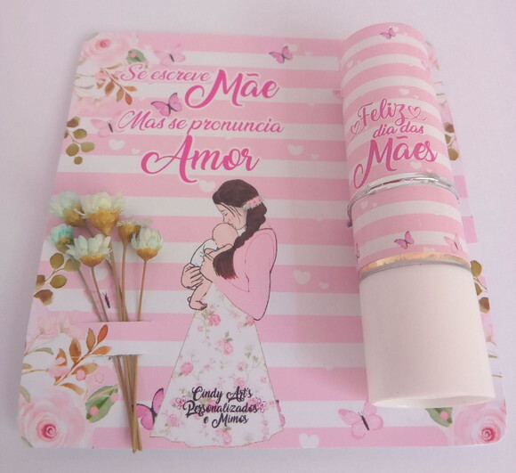 Manteiga de Cacau e Bouquet na Card Dia das Mães