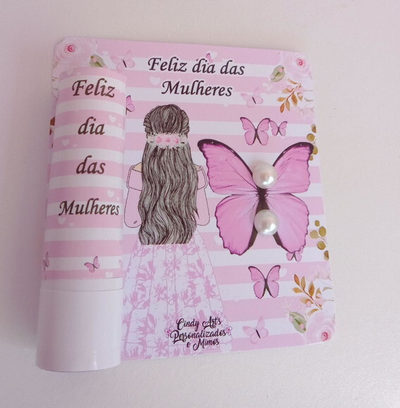 Manteiga de Cacau e Brinco na Card -dia da Mulher