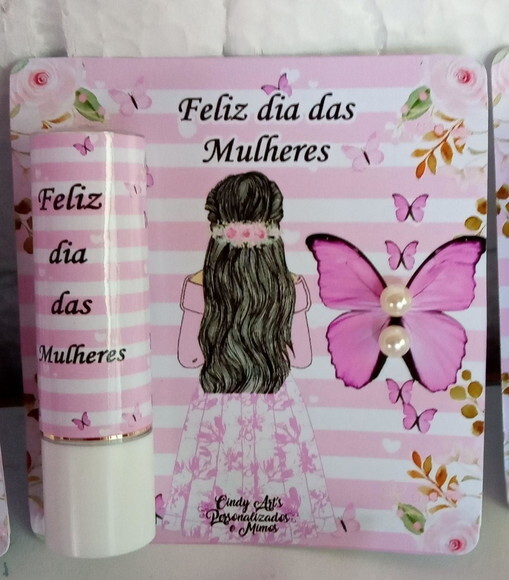 Manteiga de Cacau e Brinco na Card -dia da Mulher