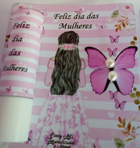 Manteiga de Cacau e Brinco na Card -dia da Mulher