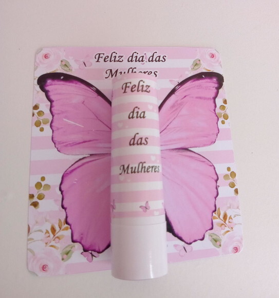 Manteiga de Cacau na Card -dia da Mulher -protetor Labial