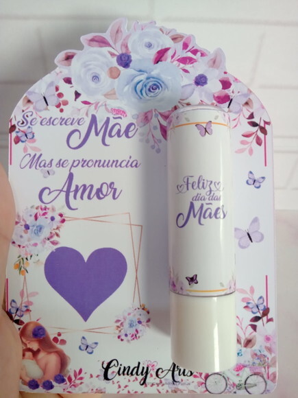 Manteiga de Cacau na Card Dia das Mães -floral