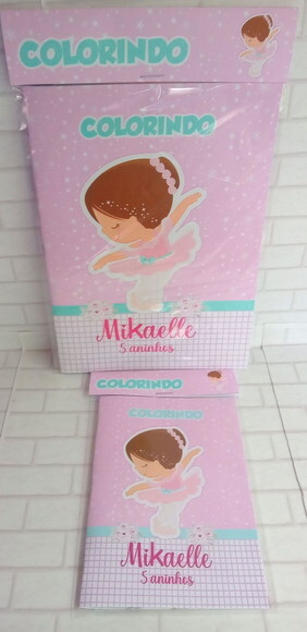 Mini Livro de Colorir Bailarina