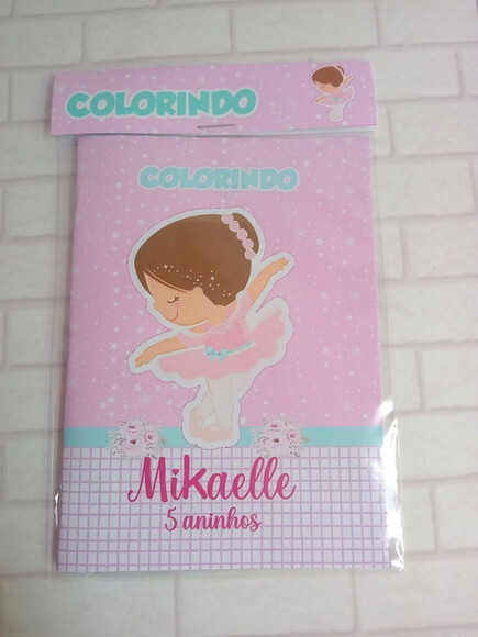 Mini Livro de Colorir Bailarina