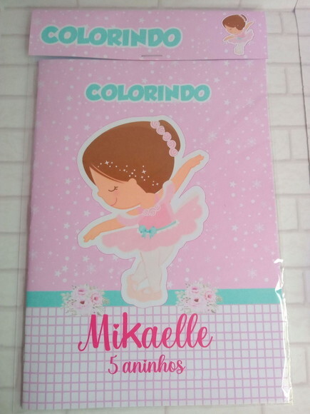 Mini Livro de Colorir Bailarina